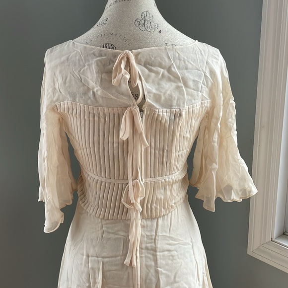 Vintage Albert Nipioni cream silk dress EVC - Picture 4 of 13